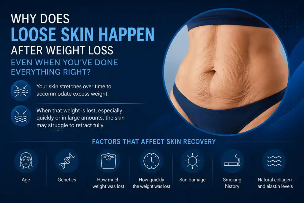 Why Does Loose Skin Happen After Weight Loss Even When You’ve Done Everything Right Wellingborough?